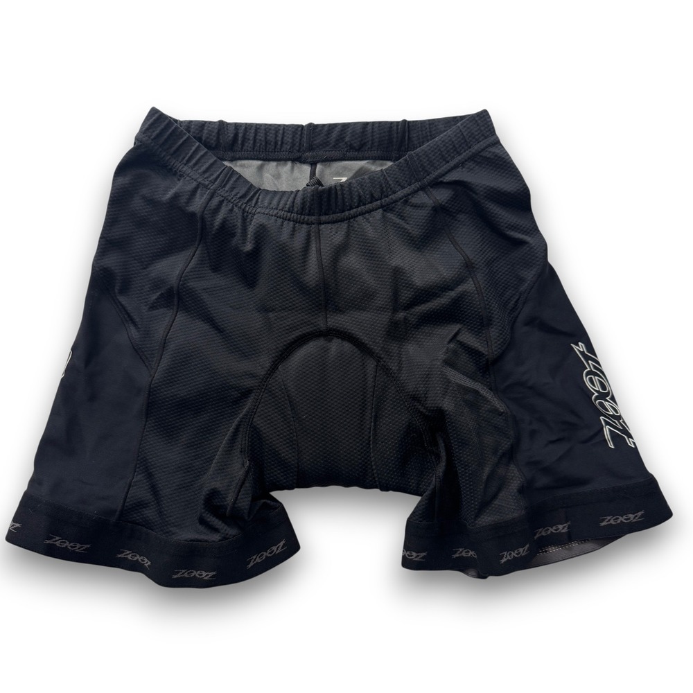 Zoot Womens Black Padded Cycling Shorts Internal Drawstring Size Small 00216